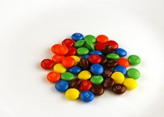 200 calorias de M & M Doce